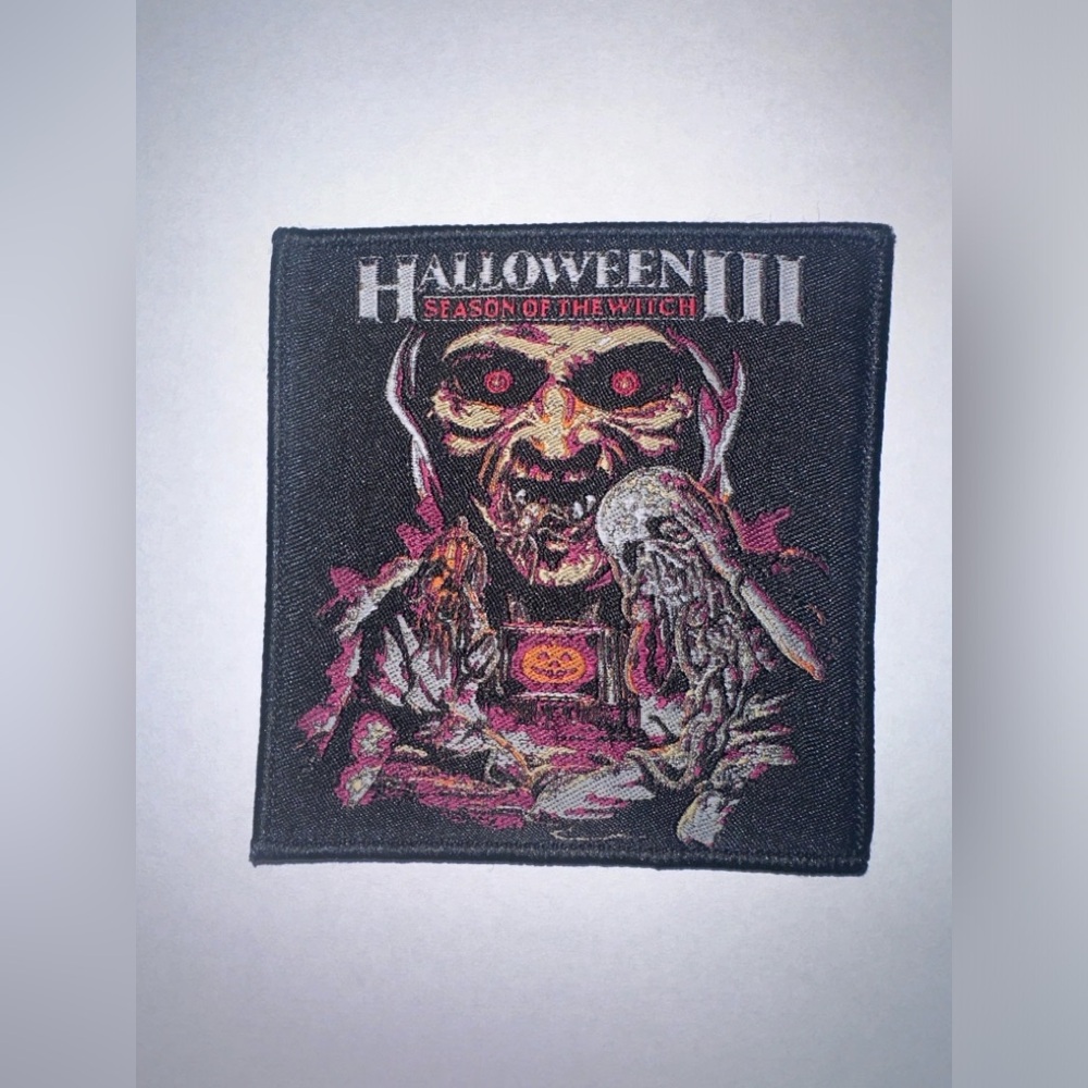 HALLOWEEN III SEASON OF THE WITCH, BLACK BORDER, SEW ON WOVEN PATCH